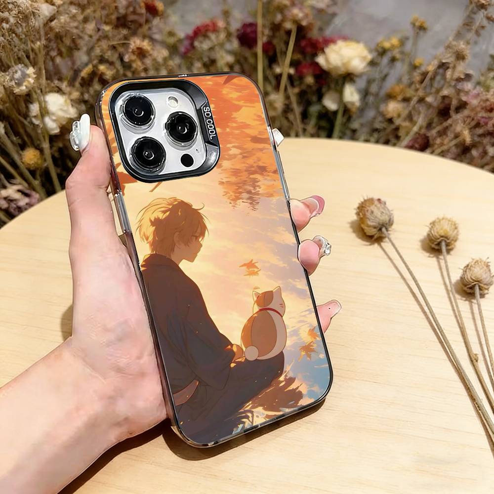 

Чехол для телефона Книга друзей Нацумэ Для iPhone 17,16,15,14,13,12,11 Plus,Pro Max,XS,Разноцветный Серебристый Чехол для телефона Funda Cover iPhone15Pro