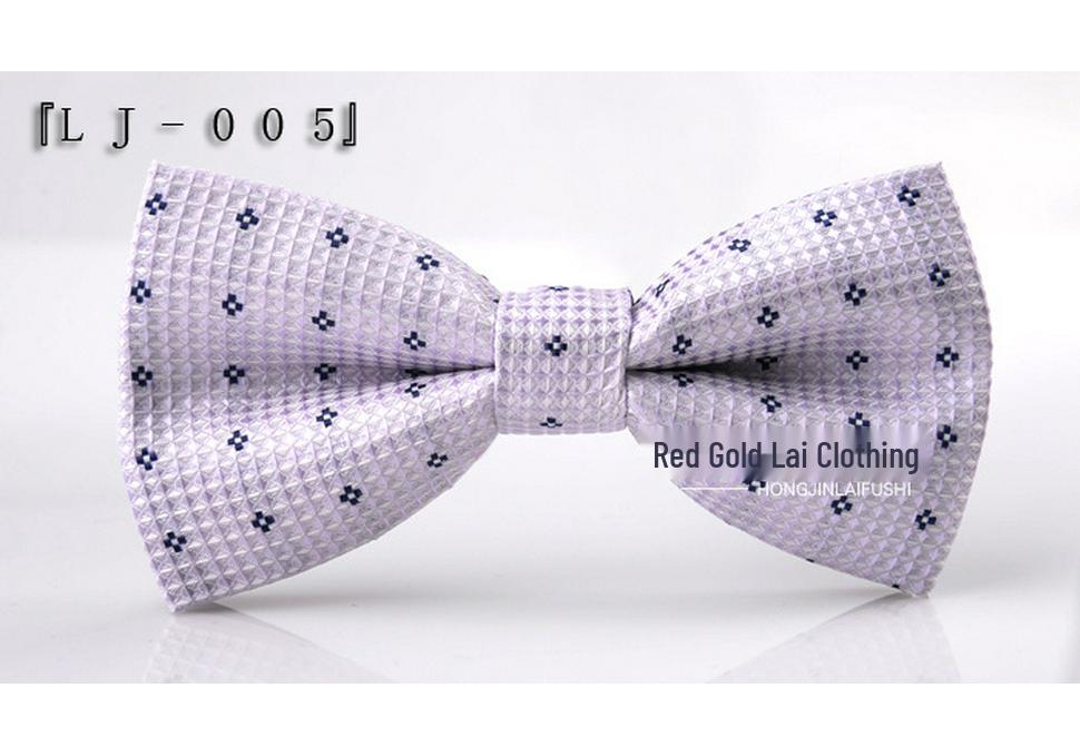 Korean Style Double Layer Polyester Bow Tie for Men  Women – Ideal for Weddings  Formal Events