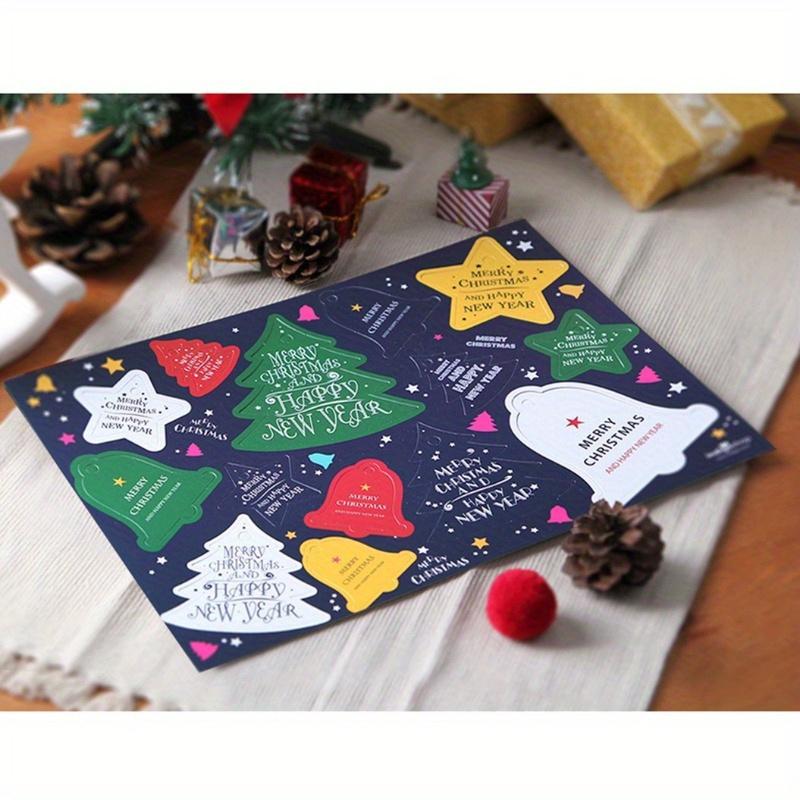 5 Sheets Christmas Tree Bells Star Tag Christmas Listing Handmade Christmas Decoration Card