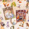 40pcs/lot Memo Pads Material Paper Fantastic Journey Junk Journal Scrapbooking Paper Decoration Stationery