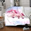 1pc Unicorn Fantasy blanket Lightweight Flannel Throw for Sofa Bed Travel Camping Livingroom Office Couch Chair