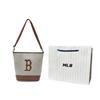 MLB Canvas Bucket Bag , Portable Crossbody Bag , Shoulder Bag Regular Unisex Brown Gray Multicolor (Unisex) Shoulder Bags 3ABMS072N 43BRD