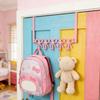 Metall Über Tür Haken für Handtuch Hut Kleidung Wandmontage Handtuchhalter mit 5 Haken für Schlafzimmer Badezimmer