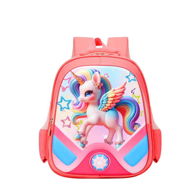 Large Capacity Children'S Bag Cute Fun Cartoon Hard Shell Boys And Girls Backpack Foreign Style Printing Children'S Backpack
