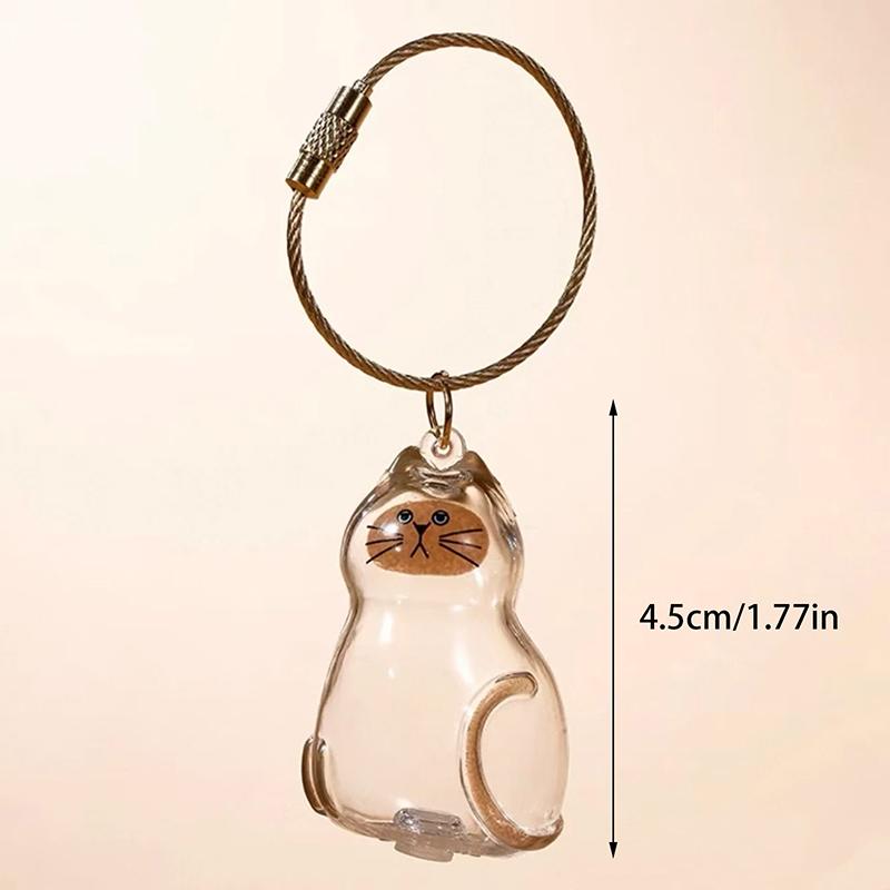 1/6Pcs My Pet'S Fur Container Cat Hair Storage Box Hanging Cat Keychain Pendant Pet Hair Grooming Souvenirs Bag Hanging Decor