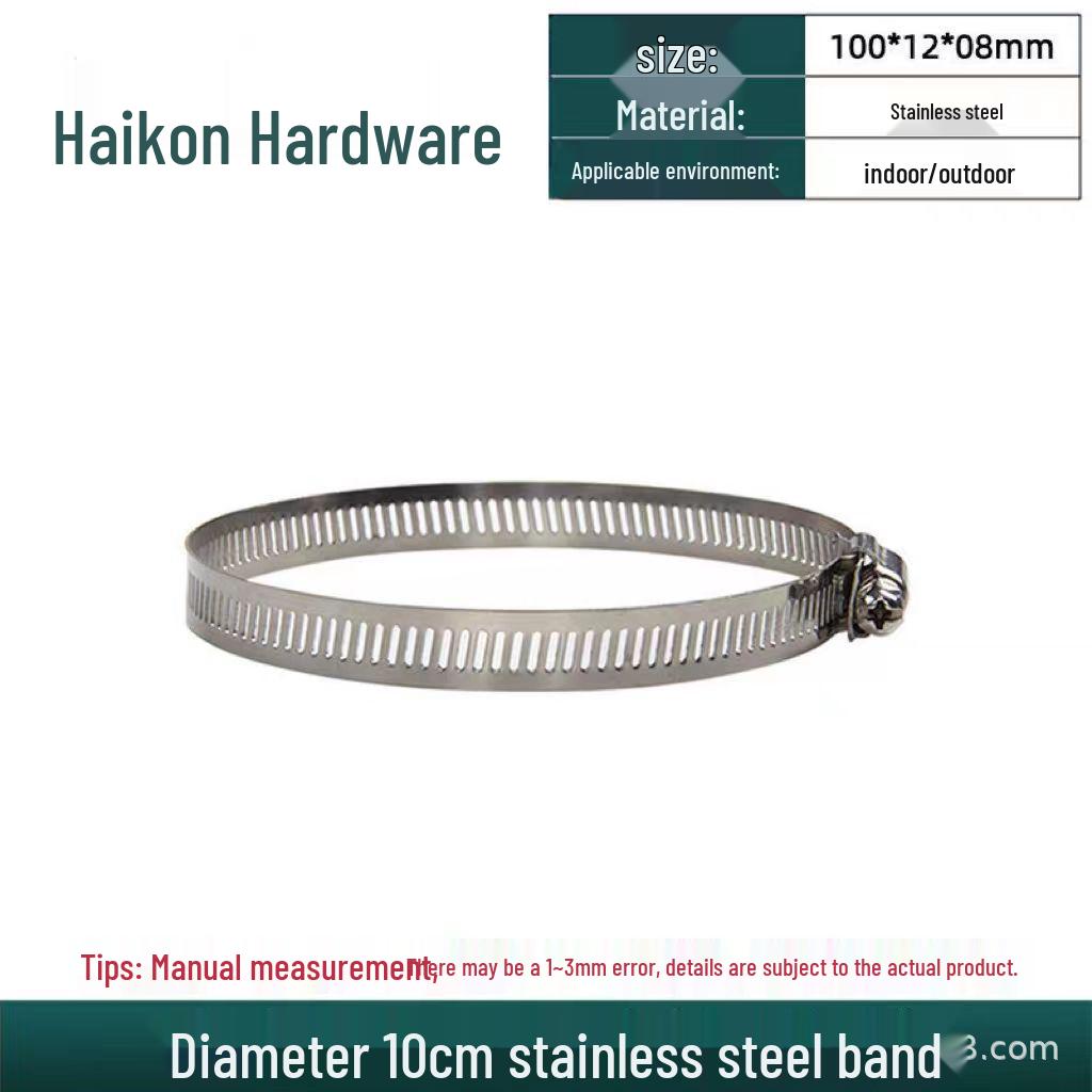 Heavy-Duty Waterproof Stainless Steel Pipe Clamp for Utility Poles