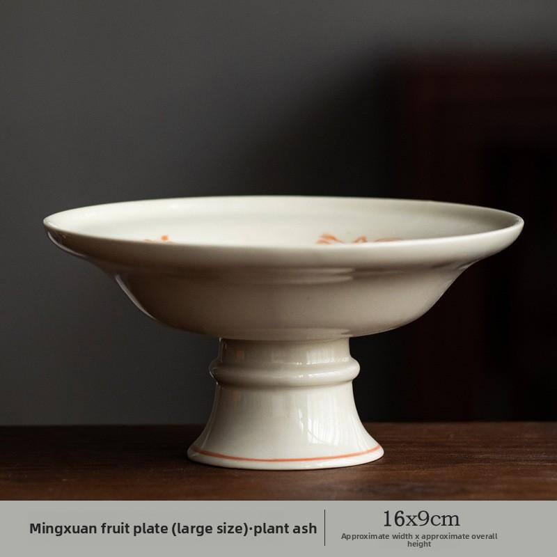 Japanisches Türkisgrün Hoher Fuß Obstschalen Zen Gebäckteller Dessert Süßigkeitenschale Süßigkeitenbar Haushalt Gastfreundschaftsgeschirr Geschenk