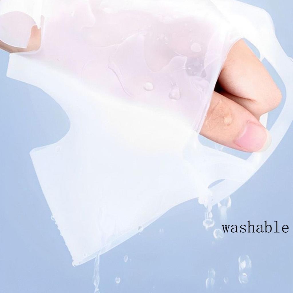 3D Silicone Face Mask Cover Reusable Face Mask Holder for Sheet Masks Moisturizing Facial Mask Cover Prevent Evaporation Beauty