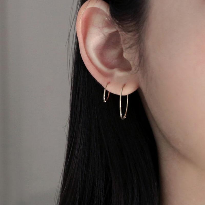 Less Is More 14K Gold Oval Earring (s)