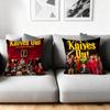 Kissenhülle seidiger kurzer Plüsch für Sofakissen zu Hause - Verdeckter Reißverschluss Heimdekoration Knives Out Film