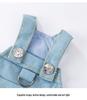 Kitten Winter Pocket Denim Dress for Small Dogs