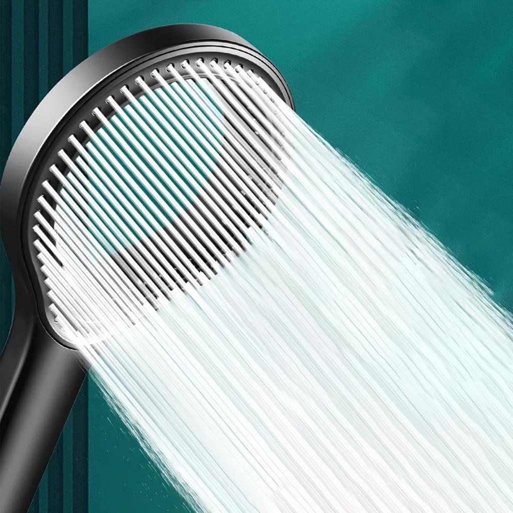 Soffione Doccia ad Alta Pressione - Rotondo a Mano da Parete, con Impugnatura Ergonomica, Utilizzato per Aggiornare Bagni Moderni, Booster di Pressione dell'Acqua