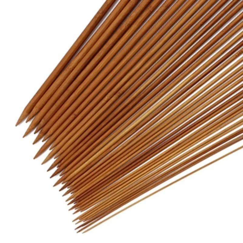 36PCS 18th Sweater Needle Carbonized Bamboo Crochet Single-pointed Knit with A Full Set of Beads Accesorios Para Crochet