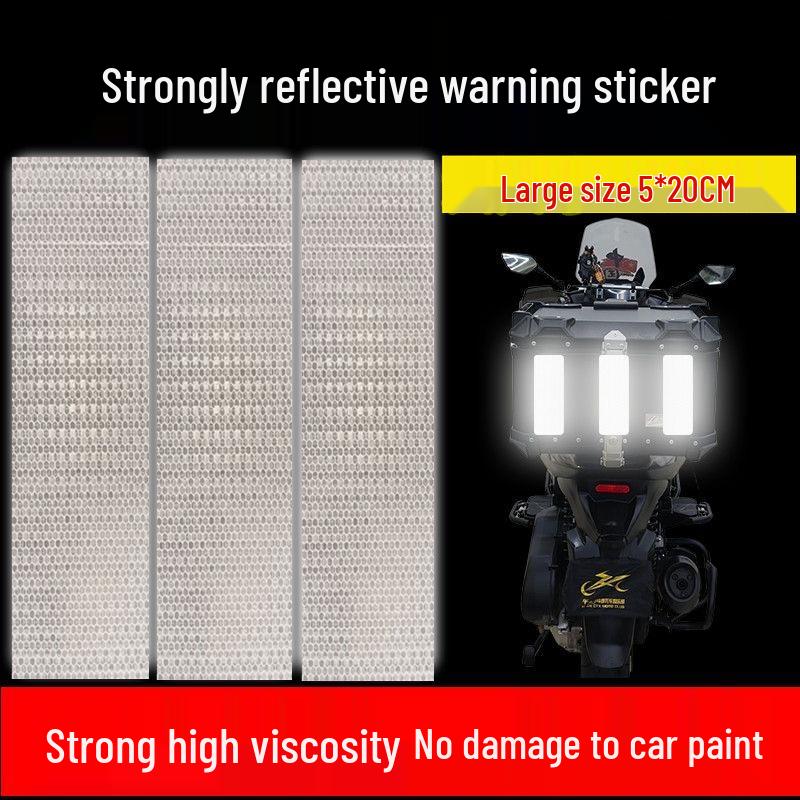 

Reflective Stickers for Vehicle Safety: Motorcycle, Bicycle, Car, Helmet – Anti-Collision Night Strips