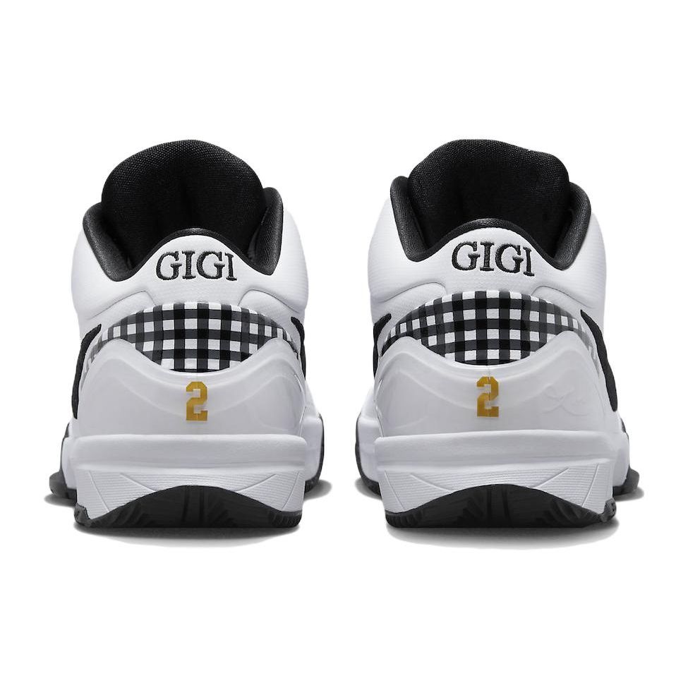 Nike Zoom Kobe 4 Protro Mambacita Unisex Sneaker Weiß Schwarz Metallic-Gold FJ9363-100