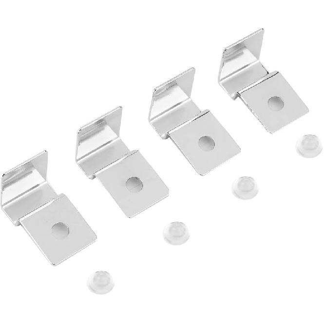 TOPINCN 4Pcs Aquarium Cover Bracket Stainless Steel Fish Glass Cover Clips Fish Lid Holder Support(10mm)