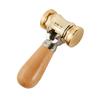2-in-1 Wood & Brass Hammer, Woodworking Auxiliary Tool, Mini Nail Hammer with Wooden Handle