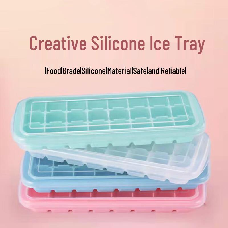 

Silicone Ice Cube Tray with Lid