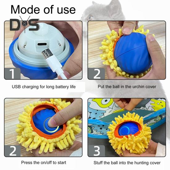 Διαδραστικά Παιχνίδια Γάτας για Γάτες Εσωτερικού Χώρου Μπάλα Γρήγορης Κύλισης Παιχνίδι Κρυφτού Παιχνίδια Μπάλες Γάτας με Πατάκι Παιχνιδιού 28 Ιντσών Διασκέδαση Γάτας Εσωτερικού Χώρου