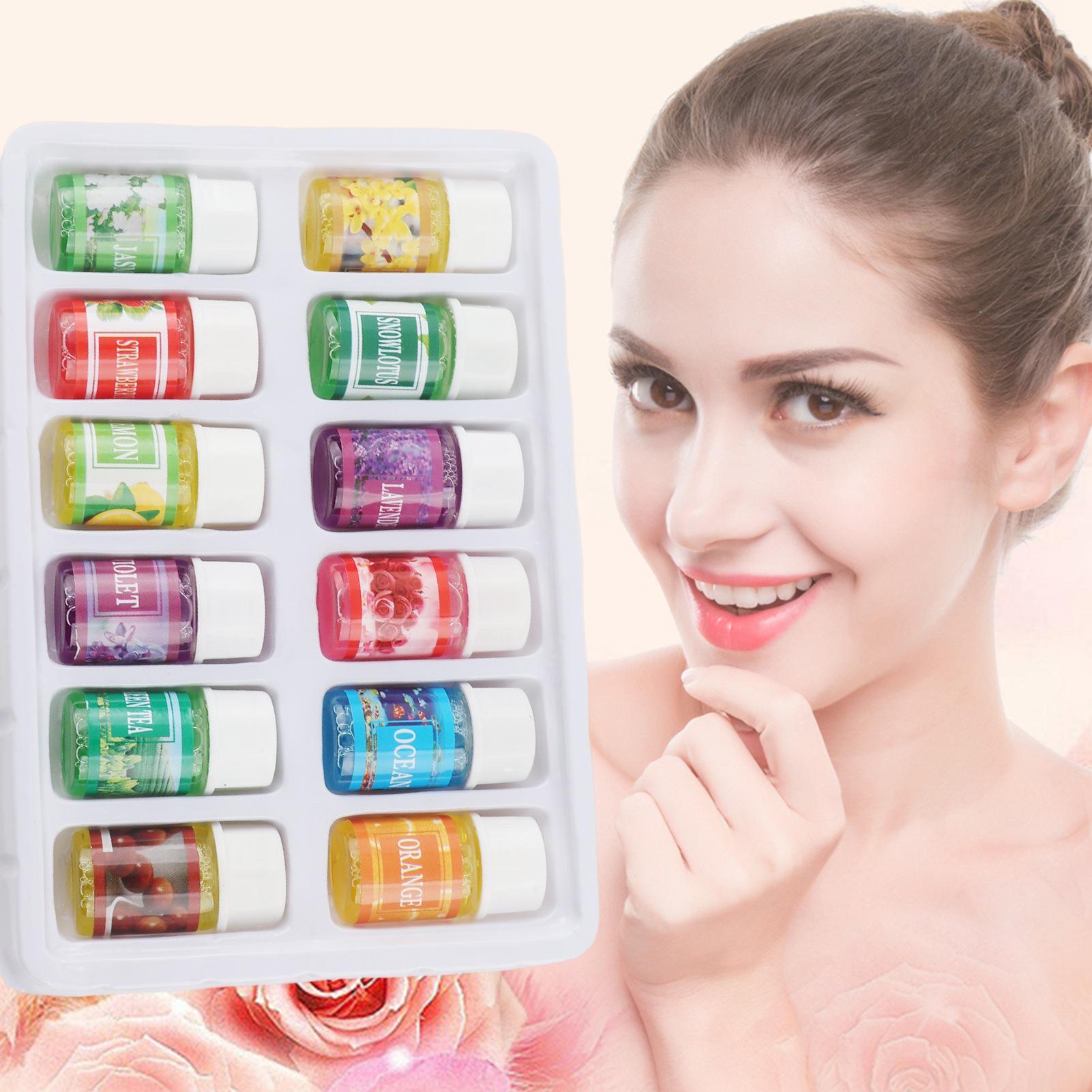 

12pcs Set Water Soluble Natural Fragrance Essential Oil for for therapy Humidifier
