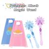 Luminous Snowflake Magic Wand Luminous Cloak Gloves Princess Dress up/Magic Wand Without Battery