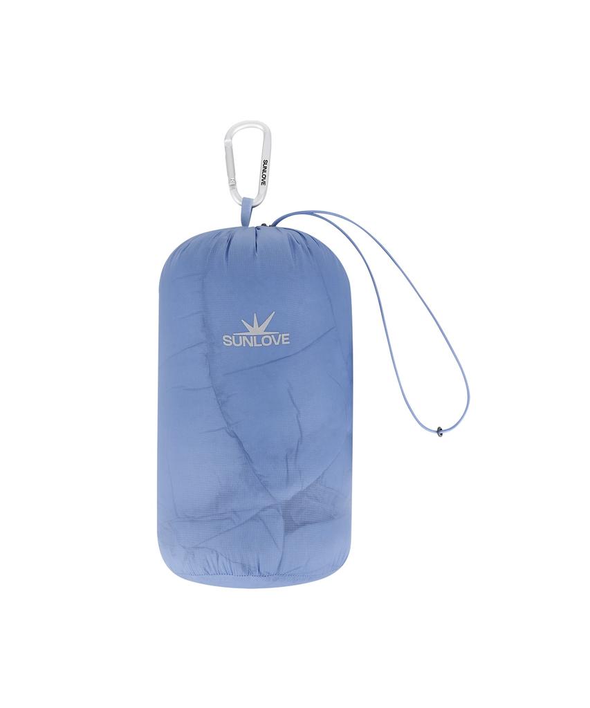 Sunlovetour Hooded Fly Light Down Jacket Light Blue