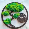 Moss clock, bonsai tree