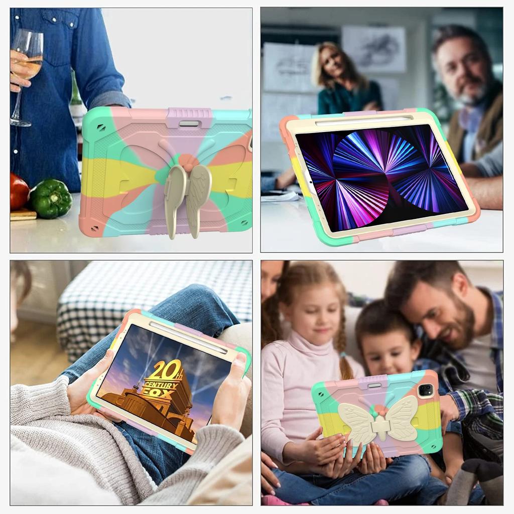 Butterfly Stand Case for IPad Air 2 3 4 5 Pro 2025 7th 8th 9th 10th 11th Generation 11 10.2 10.9 Inch Mini 6 Tablet Case Cover