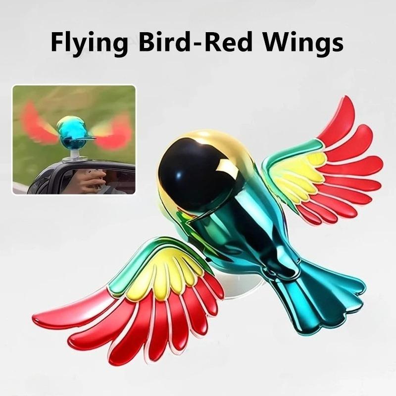 2026 New Simulated Flying Bird Car Ornament Wing can Swing Wind-Powered Bird in Flight Decor Car Moto Bicycle Decoration