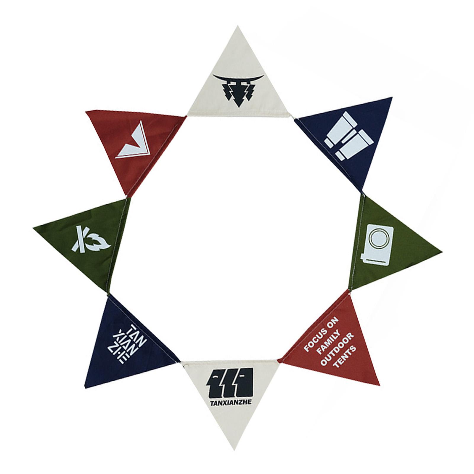 

Флажки-вымпелы 16 штук Декоративная гирлянда Хлопковые треугольные флажки-вымпелы для палатки для кемпинга