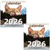 2026 Wall Calendar Cat Theme Calendar Monthly Vertical Holidays Reminder Scheduling Tool Funny Family Planner Calendar Gift Wall