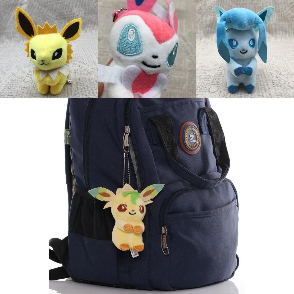 Cartoon Pokemon Plush Keychain Doll Soft Material Easy To Carry