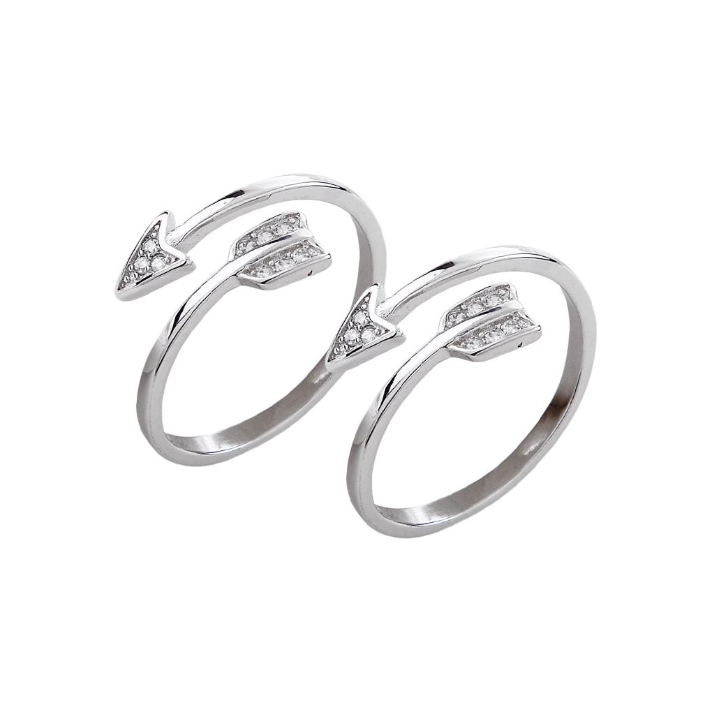 

2 Pieces Women Open Ring Fashion Adjustable Knuckle Opening Hand Jewelry Party Elegant Exquisite Dressing Gift