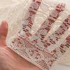 150x45cm Beige Lace Hollowed Out Fabric For Tablecloth Cloth, Hollowed Out Curtains Handmade DIY Sewing Fabric TJ8630
