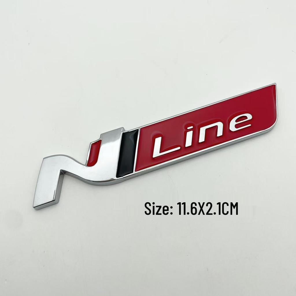 Hyundai Elantra Nline Sport Metal Car Emblem for Side or Tail Modification