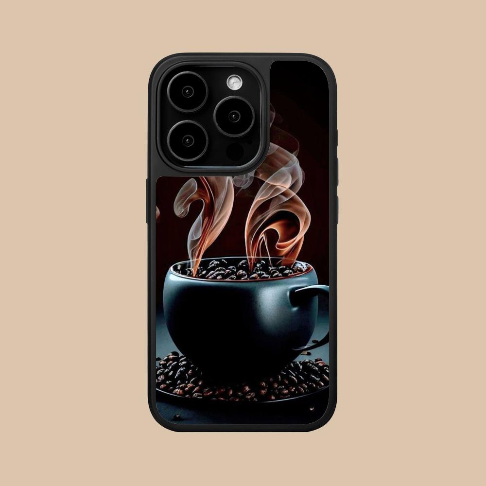 Coffee Beans Matte Surface  Mobile Phone Case for iPhone 17 16 15 14 13 12 11 Air Pro Max Plus Colorful Cover