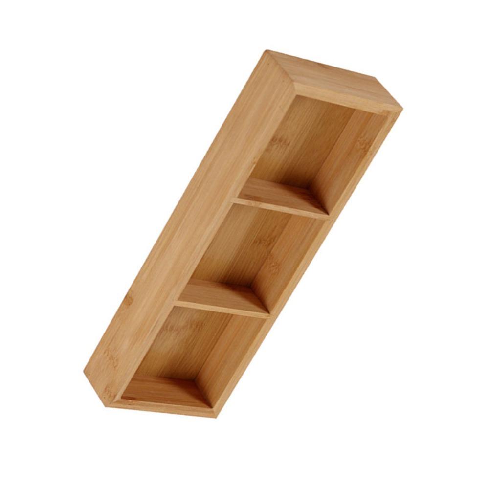 Bamboos Serving Tray Independent Separate Snack Tray Easy To Wipe Display Plate  Afternoon Tea