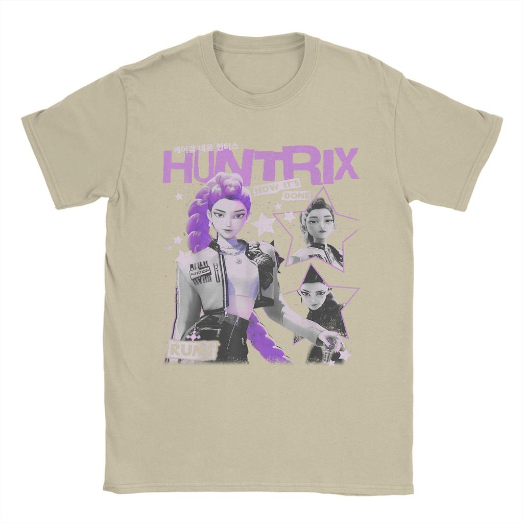 Funny Huntrix Rumi How It's Done Retro Poster Kpop Demon Hunters T-Shirts for Men Cotton T Shirt  Short Sleeve Tees Printed Tops