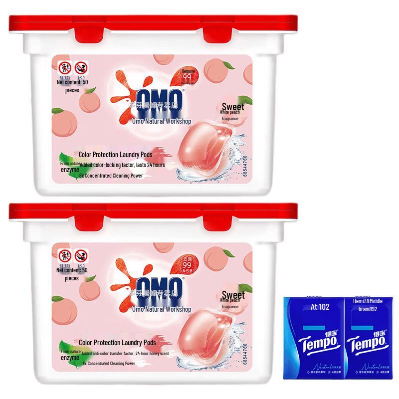 Tempo Tissues & Omo Laundry Capsules Bundle