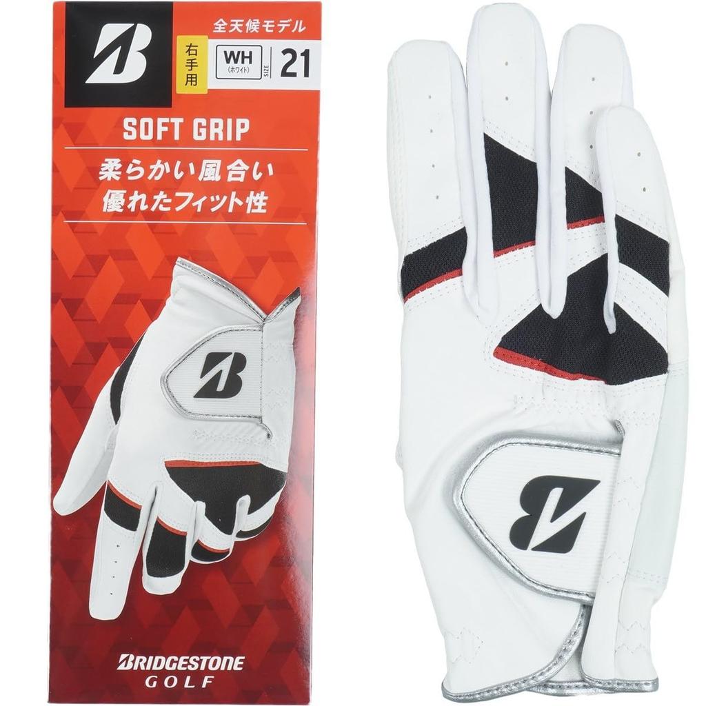 BRIDGESTONE Golf Glove SOFT GRIP GL24R4 Right Hand Men's Synthetic Leather