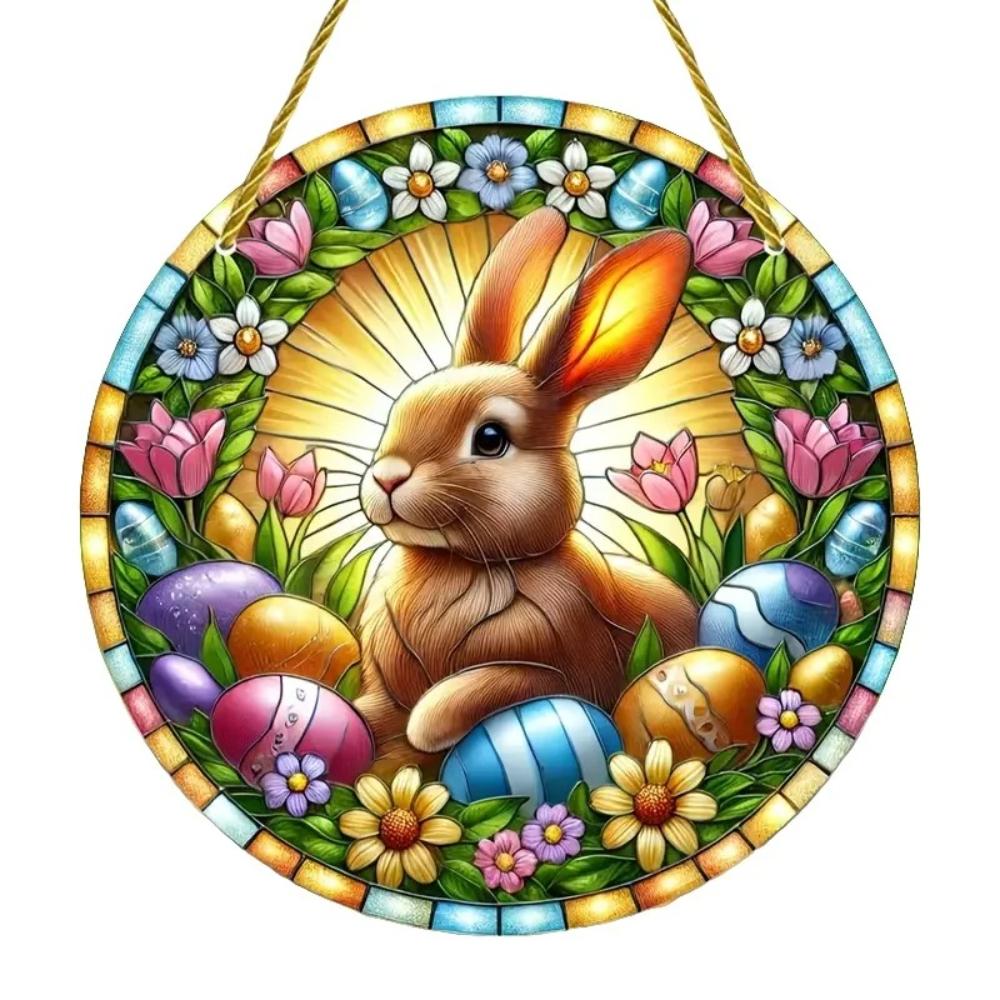Prinzător de Paște, Decorațiune Rotundă Acrilică Suspendată, Decor Inovator pentru Casă, Perfect Durabil pentru Dormitor, Magazin, Birou, Bucătărie