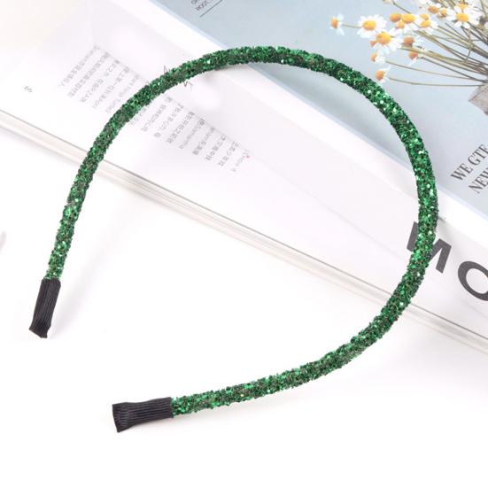 Women Hair Hoop Sparkling Sequins Elastic Headband DIY Glitter Handmade DIY Hair Hoop Christmas