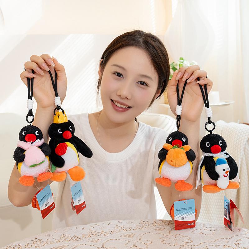 Bambole di peluche Pingu Pinguino Divertenti Carine Regalo di Halloween Natale Compleanno Per Bambine Atmosfera Festiva Ciondolo per Borsa Chiavi Per Amici