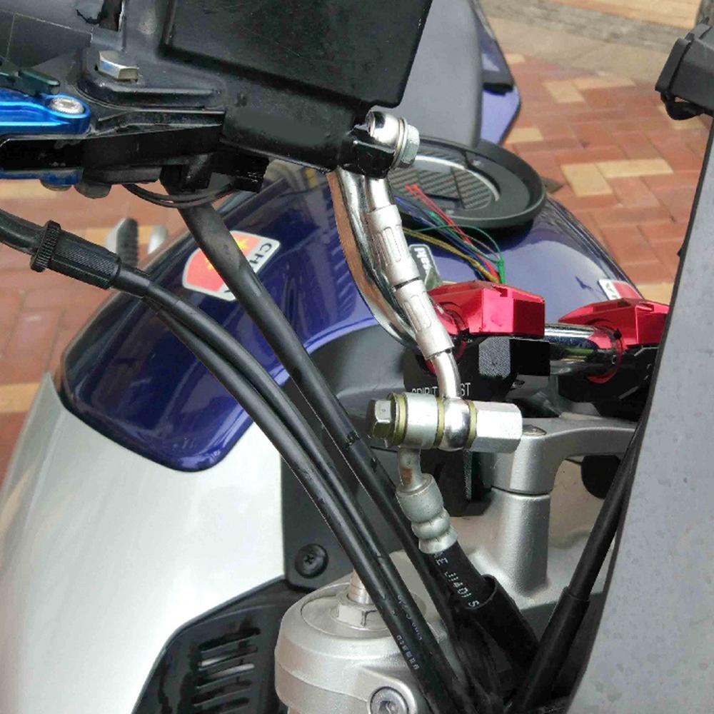 A48P-Motorcycle Hydraulic Brake Oil Hose Connector Modification Extension Tubing For Honda  Kawasaki Ducati SUZUKI