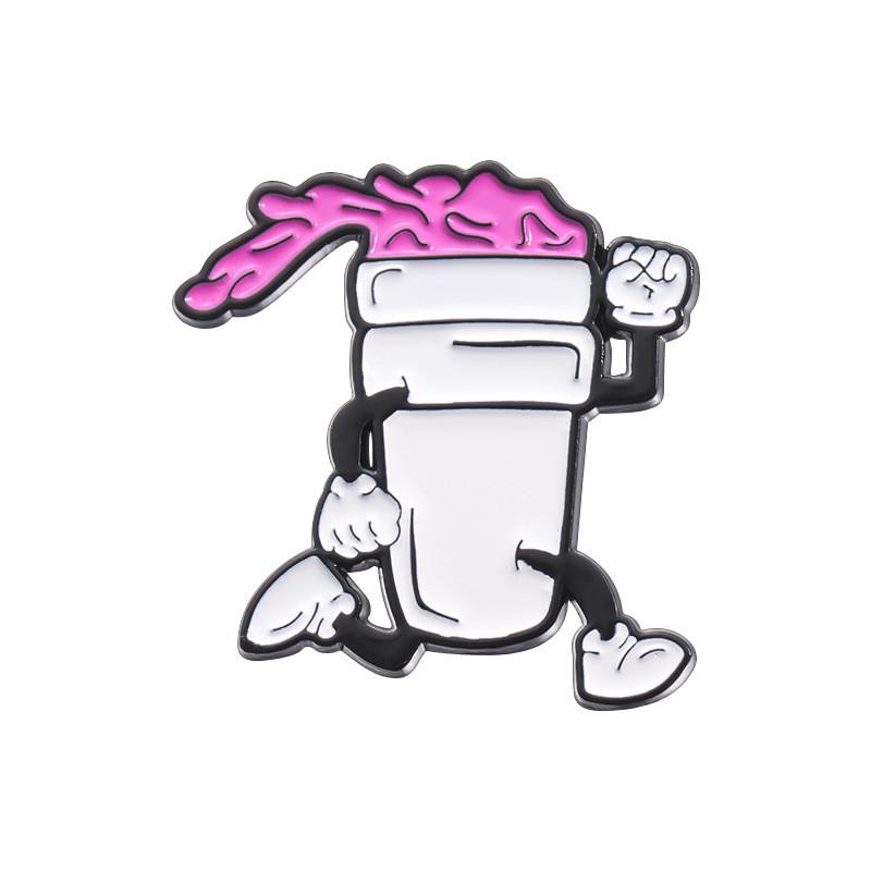 Creative Cartoon Duck Brooch Unique Alloy Badge Personality Fashionable Accessory