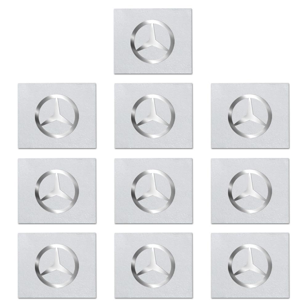 3D Nickel Metal Car Emblem Decoration Stickers Auto Refit Accessories for Mercedes Benz AMG E C G M R S Class W212 GLC W176 W204