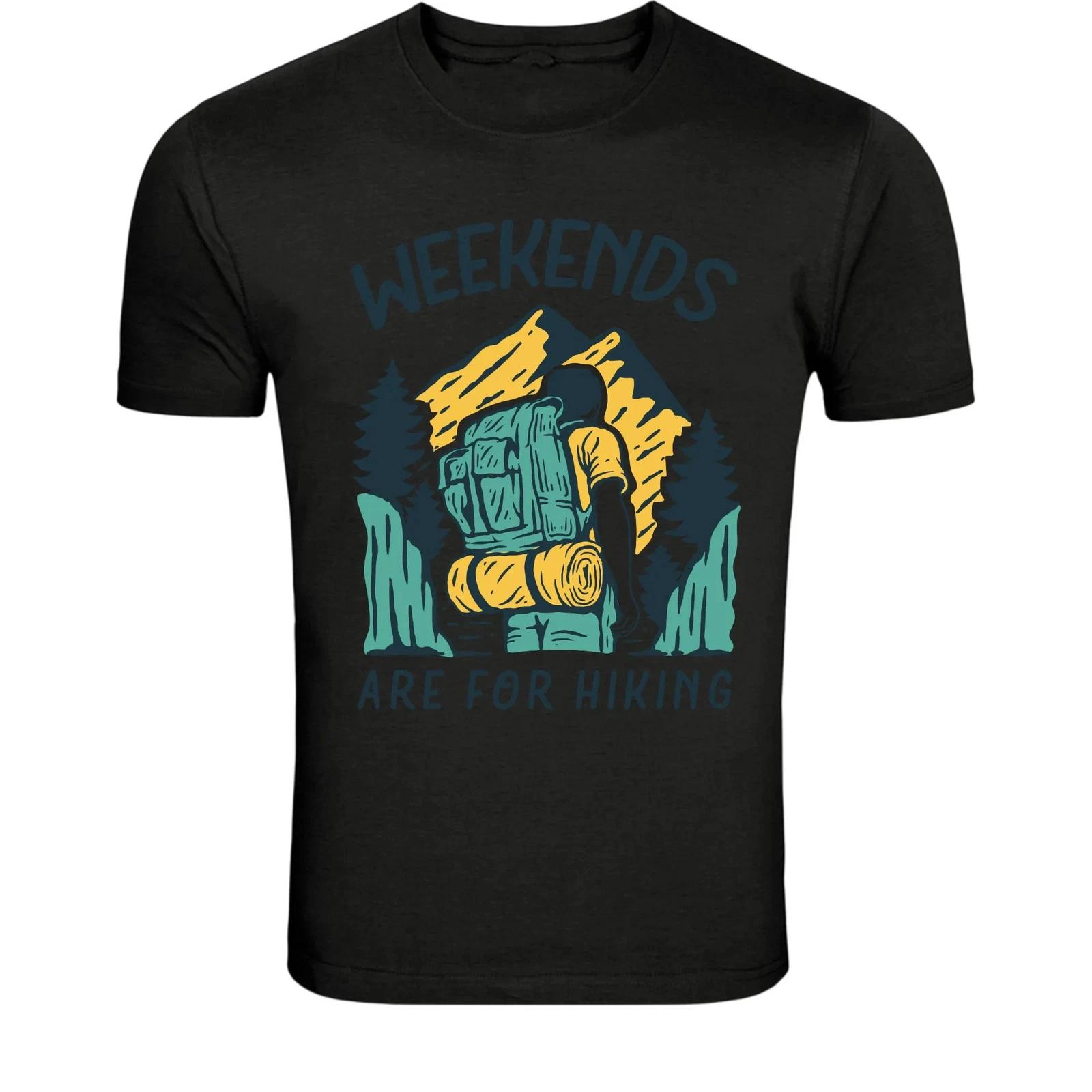 Weekends Are For Hiking Backpacker T-Shirt - Outdoor Adventure XXXXL