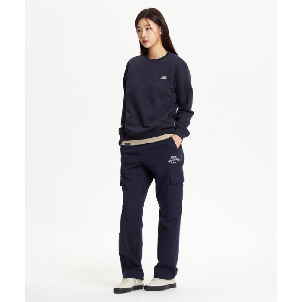 New Balance Nbnce41113 Uni Ess Classic Brushed Sweatshirt  Navy 