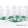 INIBUD Classic Block Parts, Compatible with Base Plates, Roofs, Triangular Columns, Clear (12)