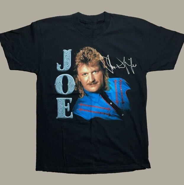 Vtg Joe Diffie Concert Tour Heavy Cotton Black T-Shirt cool new new shirt S разноцветный